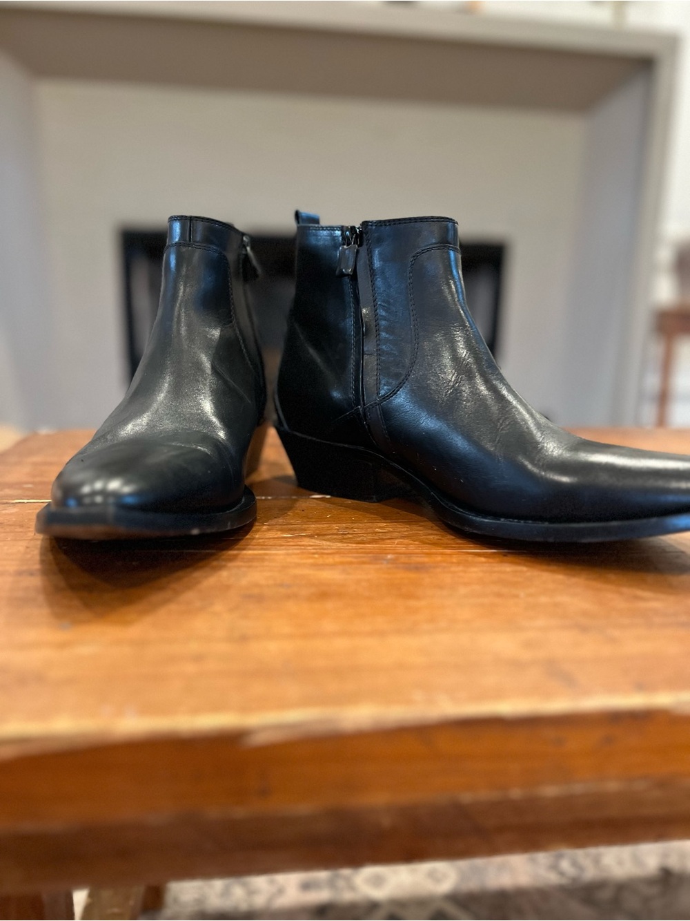 CNC Costume National Black Leather Homme Boots - Picture 2 of 5